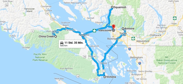 Karte Vancouver